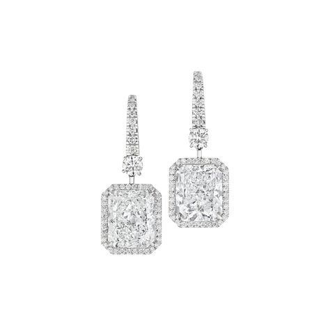 DIAMOND PENDANT EARRINGS | Christie's Expensive Taste, Classy Jewelry, Art Jewelry, White Metal, Pendant Earrings, Brilliant Cut Diamond, Diamond Pendant, Luxury Jewelry, Pretty Things