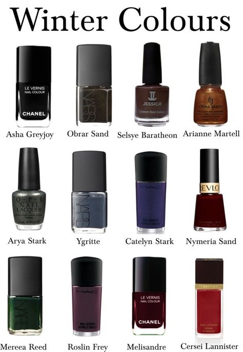 Deep Winter Nails, Dark Winter Nail Colors, Deep Winter Nail Colors, Dark Winter Nails, Deep Winter Palette Outfits, Coloured Nails, Winter Skin Tone, Deep Winter Palette, Winter Nail Polish