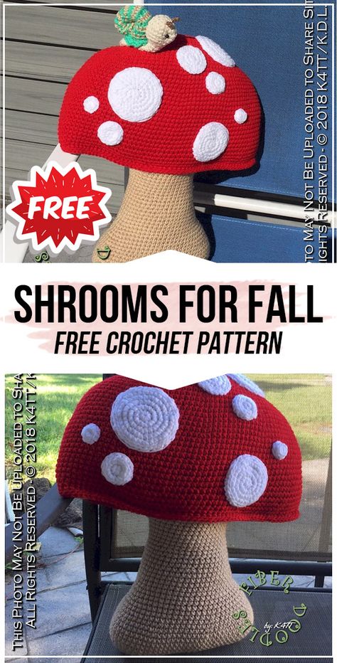 Crochet Puppets, Mushroom Pillow, Mushroom Crochet, Crochet Fairy, Mushroom Hat, Crochet Cactus, Crochet Mushroom, Plushie Patterns, Crochet Amigurumi Free Patterns