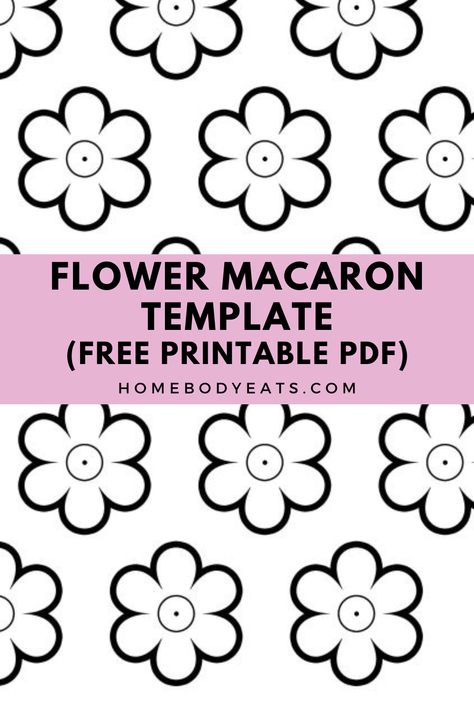 flower macaron piping template. Flower Macaron Template, Royal Icing Templates Free Printable Cookie Decorating, Macaron Template Free Printable, Macaroon Template Free Printable, Macaron Template Printable, Macaron Piping, Macaroon Template, Spring Macarons, Flower Macarons