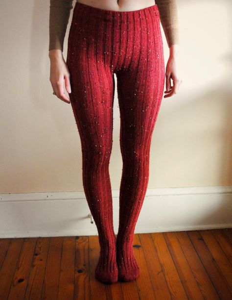 Knit Tights Outfit, Tall Socks, Wool Tights, Red Tights, Knit Tights, Patterned Tights, Fire Fits, Little Outfits, Leggings Pattern