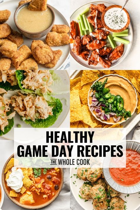 Whether you're hosting a crowd for the big game or planning a low key viewing, nothing makes game day more fun than good game day food! Here are some of my favorite healthy game day recipes. Healthy Game Day Recipes, Game Day Healthy Food, Healthy Game Day Meals, Healthy Game Day Appetizers, Game Day Sides, Football Food Dinner, Game Day Dinner Ideas, Healthy Gameday Recipes, Healthy Football Food