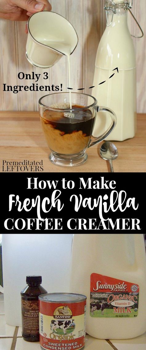 Homemade French Vanilla Coffee Creamer, French Vanilla Coffee Creamer, Homemade Coffee Creamer Recipe, Diy Coffee Creamer, Keto Coffee Creamer, Powder Coffee Creamer, French Vanilla Creamer, Flavored Coffee Creamer, Vanilla Coffee Creamer