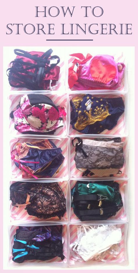 How to store lingerie - some tips, ideas and advice! How To Store Swimwear, Lingerie Storage Ideas, How To Store Bras, Lingerie Organization Ideas, Bra Storage Ideas Diy, Diy Bra Storage, Bra Organization Ideas, Girly Organization, Garter Outfit