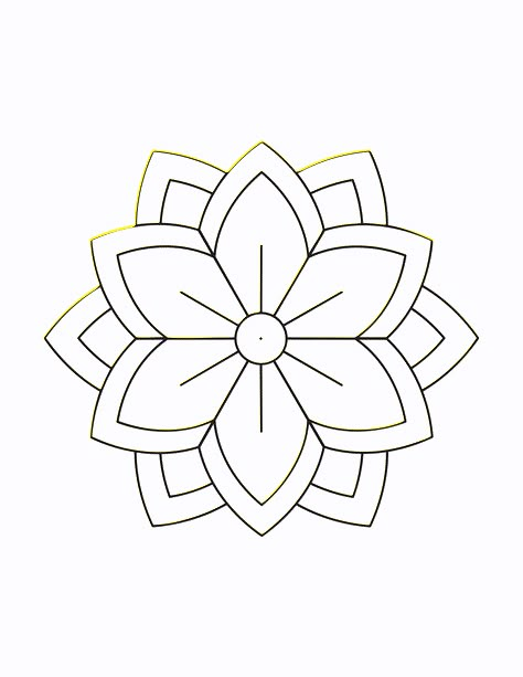 Flower mandala coloring pages for kids or adults. Free printables for self-care. #coloring #coloringpages #selfcare Simple Mandala Design Easy, Simple Mandala Coloring Pages, Mandala For Kids, Easy Mandala Coloring Pages, Flower Mandala Coloring Pages, Simple Mandala Art, Mandala Simple, Simple Mandala Design, Flower Pattern Drawing