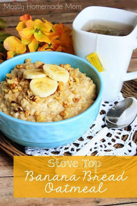 Top Breakfast Recipes, Apple Cinnamon Smoothie, Stovetop Oatmeal, Banana Bread Oatmeal, Cinnamon Smoothie, Bigelow Tea, Instant Oatmeal, Quick Breakfast Recipes, Sick Day