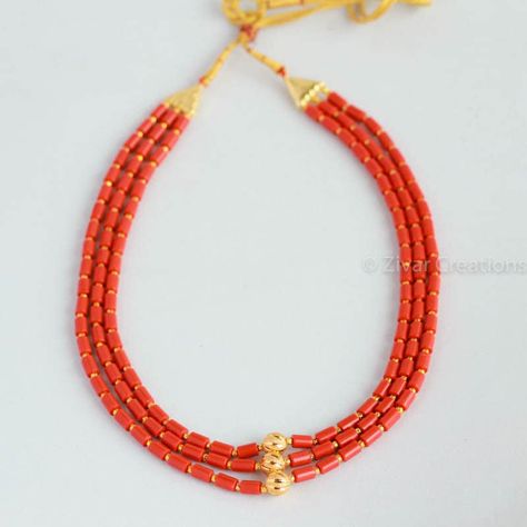 Pearl Necklace Indian Jewelry, Layers Necklace, Coral Jewelry Set, Coral Colour, Coral Beads Necklace, Draping Fashion, Pearl Jewelry Design, Beads Designs, Pearl Necklace Designs