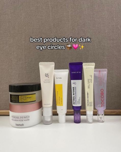 Likeskin | UK K-Beauty Shop on Instagram: "Say goodbye to dark circles with these products 😄👋  💗shop all eye products at likeskincare.com   #eyecream #kbeautyshop #koreanskincare #skincarehaul #darkcircles #peptide #skincareforeveryone #affordableskincareproducts #skincarethread #eyeserum #hydrogeleyepatch" Dark Circles Products Skin Care, Best Products For Dark Circles, Dark Circle Products, Dark Circles Skin Care, Dark Circles Products, Skin Care For Dark Circles, Eyecream Skincare, Eye Serum For Dark Circles, K Beauty Products