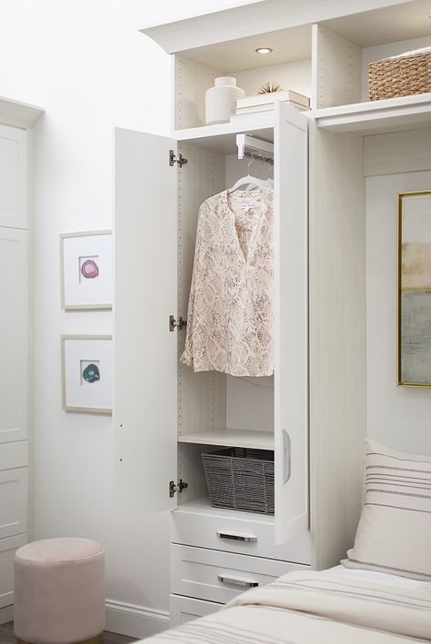 Murphy Bed - Inspired Closets Murphy Bed With Closet Storage, Murphy Bed With Closet, Murphy Bed Adu, King Size Murphy Bed Ideas, Home Office With Murphy Bed Side, California Closets Murphy Bed, Transitional Armoire Murphy Bed, Murphy Cabinet Bed Queen Size, Custom Murphy Bed Woth Table