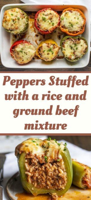 Easy Stuffed Green Peppers With Ground Beef, Stuffed Pepper Filling Ground Beef, Stuffed Green Bell Peppers Ground Beef, Hamburger Stuffed Bell Peppers, Ground Beef Bell Pepper Recipes Healthy, Stuffed Bell Peppers With Rice And Beef, Stuffed Peppers With Hamburger And Rice, Stuffed Green Pepper Recipes Easy, Ground Meat And Peppers Recipes