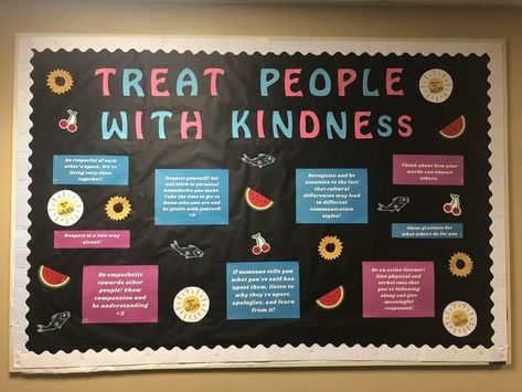 Bulletin Board On Respect, Harry Styles Bulletin Board Ideas, Treat People With Kindness Bulletin Board, Harry Styles Door Decs, Harry Styles Classroom Theme, Harry Styles Classroom Ideas, Ra Bulletin Boards Diversity, Resident Hall Bulletin Boards, Harry Styles Classroom Decor