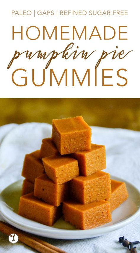 Homemade Pumpkin Pie Gummies :: paleo, GAPS Pumpkin Gelatin Recipes, Gut Gummies Recipe, Vital Proteins Beef Gelatin Recipes, Homemade Gelatin Recipes, Paleo Candy Recipes, Gelatin Powder Recipes, Pumpkin Gummies, Recipes With Gelatin, Gummy Recipes