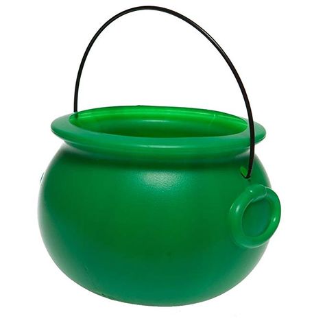 Amazon.com: Green Cauldron: Toys & Games Gold Party Decorations, End Of The Rainbow, Edible Food, Gold Party, Pot Of Gold, Halloween Celebration, Black Handle, Party Accessories, The Holiday Aisle