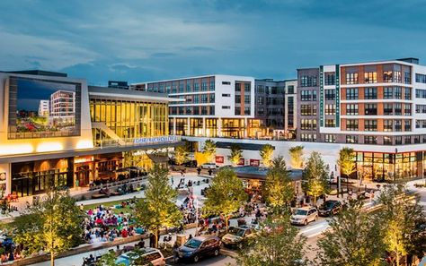 Lovely apartment complex in the Mosaic District. Fairfax, VA. Fairfax County, Beautiful Ocean Pictures, Luxury Restaurant, Summer Painting, Our Town, Paint And Sip, Beautiful Ocean, City Design, City Living