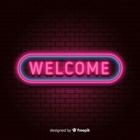 Light Typography, Modern Welcome Sign, New Instagram Logo, यूट्यूब लोगो, Welcome Photos, Youtube Banner Backgrounds, Мотоциклы Cafe Racers, Welcome Design, Neon Backgrounds