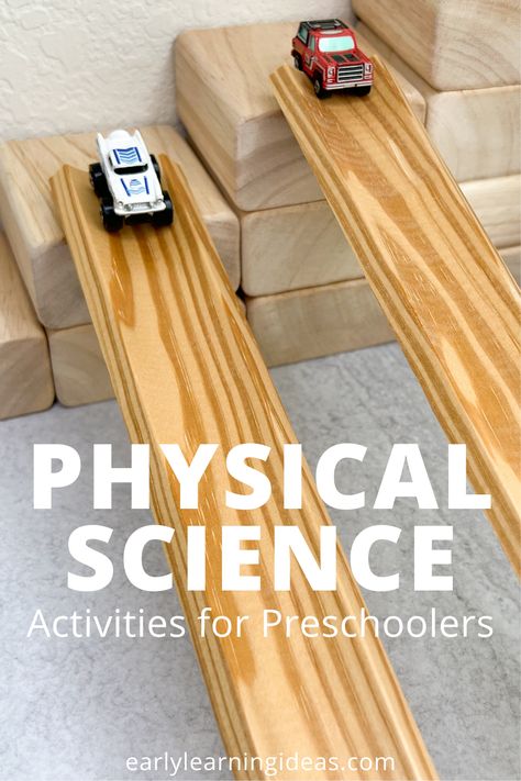 Bring physical science concepts down to a preschool level with these fun and easy physical science activities for preschoolers. Perfect for your kids in preschool, pre-k,and kindergarten science centers. From ramps, catapults, pom-pom drops, magnet activities and more, these activities are perfect for your science units and lesson plans in the spring, summer, fall, and winter. Easy to prep and easy to teach activities. Teach Activities, Science Sorting Activities, Fun Measurement Activities, Transportation Science, Science Activities For Preschoolers, Ece Resources, Leaf Activities, Prek Science, Physical Science Activities