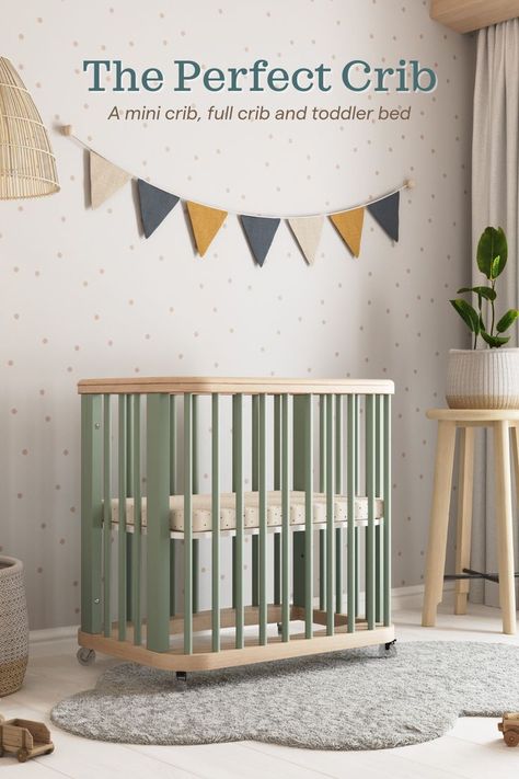 Discover the perfect crib that grows and changes with your little one. #Crib #BestCribs #ModernCrib Nestig Crib, Nursery Magical, Nursery Cribs, Modern Baby Cribs, Mini Crib Nursery, Best Baby Cribs, Crib Design, Crib Nursery, Modern Crib