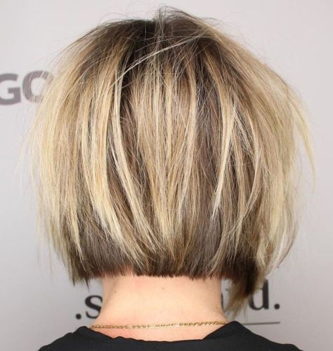 Bob Balayage, Blonde Balayage Bob, Kort Bob, Haircut Tip, Short Bobs, Short Layered, Short Layered Haircuts, Bob Hairstyles For Fine Hair, Short Bob Haircuts