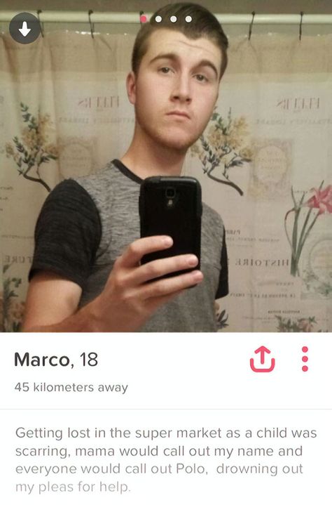 Marco Polo Funny Tinder Profiles, Tinder Humor, Collateral Beauty, Tinder Profile, Online Dating Profile, Flirting Humor, Dating Profile, Funny Fails, Funny Posts