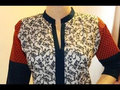 Girls #Tussal Work #Neck#Design | 2020 #EidNeckDesign | Latest salwar kameez neck designs 2020 Design Stand Collar Kurti Pattern, Trendy Neck Design, Neck Design Ideas, Collar Neck Design, Salwar Kameez Neck Designs, Collar Kurti Design, Collar Kurti, Designer Kurti Patterns, Kurti Patterns