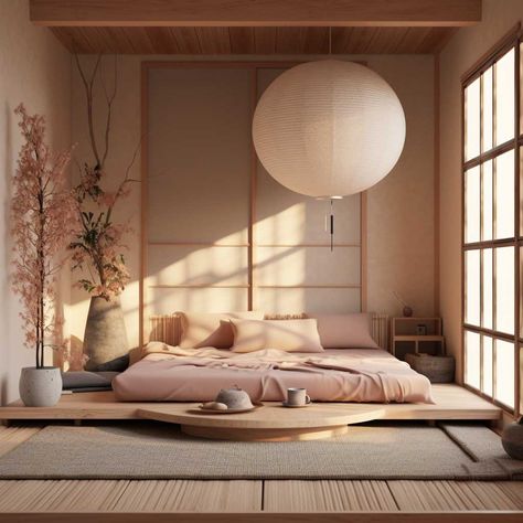 How to Design a Zen Retreat in Your Japandi Small Bedroom • 333+ Images • [ArtFacade] Japanese Bedroom Ideas, Japanese Bedroom Design, Japanese Style Bedroom, Beautiful Bed Designs, Japanese Bedroom, Japandi Interior Design, Zen Interiors, Japanese Home Design, Japandi Interiors