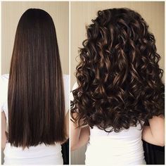 Perms Before And After, Body Wave Perm, Long Hair Perm, Spiral Perm, Wave Perm, Perm Hair, Penteado Cabelo Curto, Permed Hairstyles, Long Curly Hair