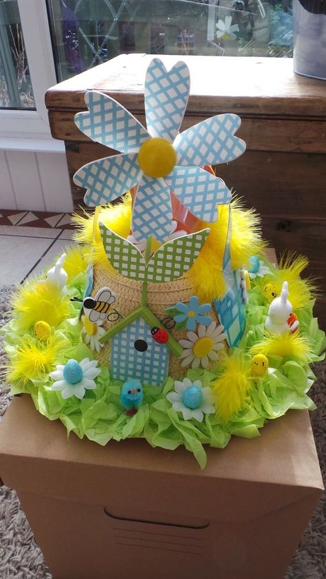 HANDMADE EASTER BONNET COUNTRY GARDEN DESIGN Easter Hat Ideas, Girls Easter Bonnet, Easter Bonnet Competition, Easter Hat Parade, Easter Bonnets, Easter Hat, Easter Garden, Easter Hats, Easter Bonnet