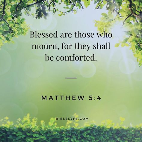 Oaks Of Righteousness, Comfort Verses, Matthew 5 4, Jesus Wept, Beside Still Waters, Psalm 23 1, Comforting Bible Verses, Blessed Are Those, I Know The Plans