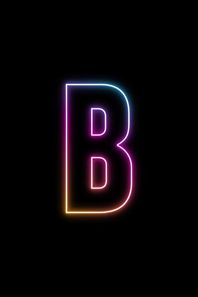 Anime Letter, Camera Tattoo Design, Pink Neon Wallpaper, Retro Synthwave, Art Deco Design Graphics, B Font, Alphabet Letters Images, Neon Letters, Gold Design Background