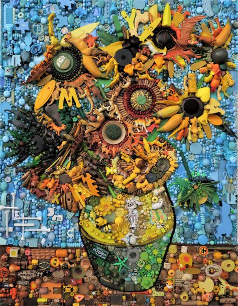 Jane Perkins | Art to make you smile! | Page 2 Mosaic Recycled Materials, Collage Recycled Materials, Jane Perkins, Class Inspiration, Art To Make, Preschool Craft, Mosaic Garden Art, Waste Material, Trash Art