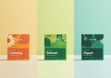 Teany | Marque Soap Packaging Design, Tea Packaging Design, Fruit Packaging, Food Branding, Tea Design, Graphic Design Packaging, Box Packaging Design, Soap Packaging, Chocolate Packaging