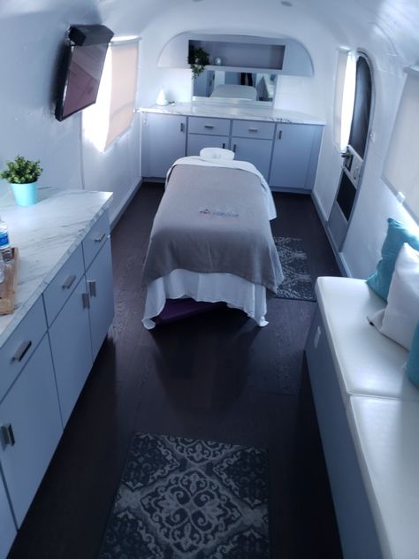 like the faux marble countertop Silver Liner, Mobile Massage, Massage Studio, Orange County, Pop Up, Massage, Spa, Bedroom, Orange