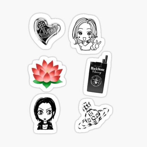 Nana Stickers Printable, Vivienne Westwood Sticker, Vivienne Westwood Lighter, Cute Stickers Printable Kawaii Stamps, Nana Phone Case, Vivienne Westwood Nana, Nana Cute, Pretty Stickers, Laptop Case Stickers