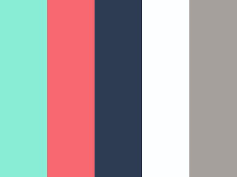 Aqua, coral, navy, white, grey spring palette Navy Bathroom, Coral Aqua, Spring Palette, Coral Navy, Ideas Hogar, Colour Schemes, Logo Color, Kids' Room, Room Colors