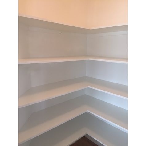 Product Image 2 Melamine Shelving, Wood Closet Shelves, Pantry Closet Design, Wall Mounted Shelving, Garage Organization Systems, House Pantry, Franklin Homes, Wood Closet, Laminate Wall