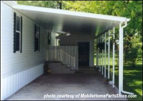 mobile home parts store.com attached carport Mobile Home Improvements, Attached Carport, Mobile Home Redo, Mobile Home Repair, Mobile Home Exteriors, Mobile Home Makeovers, Mobile Home Renovations, Manufactured Home Remodel, Mobile Home Decorating