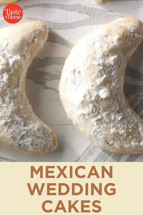 Mexican Wedding Cakes Mexican Baking, Mexican Wedding Cake Cookies, Mexican Wedding Cakes, Everyday Cookies, Mexican Wedding Cookies Recipes, Mmm Cookies, Easy Bakes, Mexican Wedding Cake, Mexican Cookies