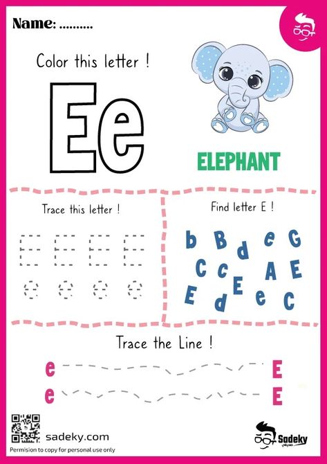 Free Printable Letter E Worksheets For Preschoolers | Sadeky Letter E Games For Preschool, Letter E Ideas For Preschool, Preschool Letter E Worksheets, Free Letter A Worksheets, Trace Letter A Free Printable Worksheets, E Worksheets Preschool, Letter E Worksheets Preschool, Letter E Activities For Preschool, Letter E Worksheet