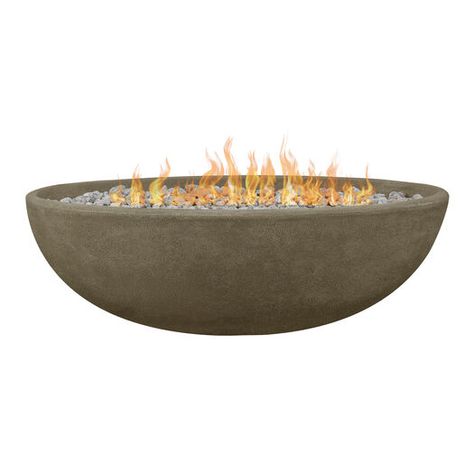 Riverside Oval Faux Stone Bowl Gas Fire Pit by World Market Propane Fire Bowl, Propane Tank Cover, Concrete Bowl, Fire Pit Bowl, Stone Bowl, Real Flame, Propane Fire Pit, Gas Fire, Fire Bowls