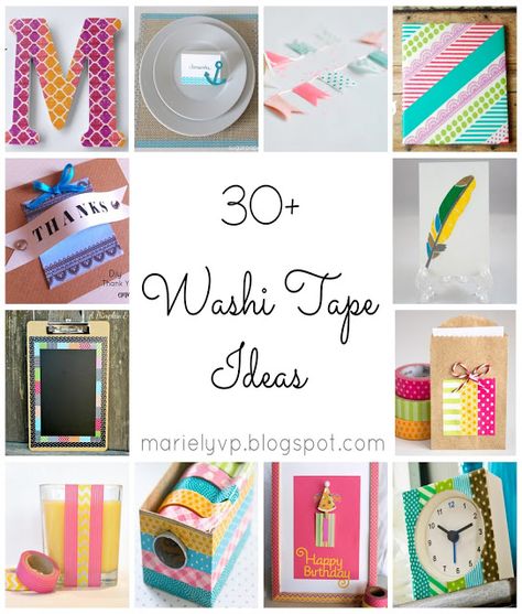 30+ Washi Tape Ideas {round-up} | #DIY #crafts #washitape Washi Tape Uses, Washi Tape Projects, Washi Tape Ideas, Tape Projects, Tape Ideas, Duct Tape Crafts, Washi Tape Cards, Washi Tape Crafts, Washi Tape Diy