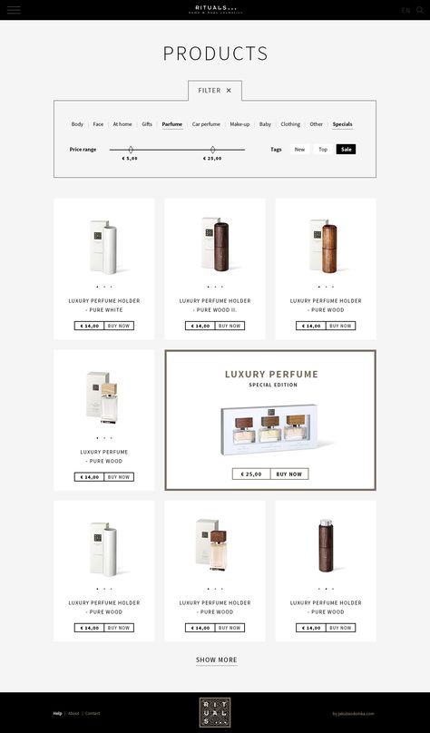 Products-filtr-2 Cosmetic Website, Mise En Page Web, Ui Ux 디자인, Best Website Design, Ecommerce Web Design, Webdesign Inspiration, Design Layouts, Ecommerce Design, Web Ui Design