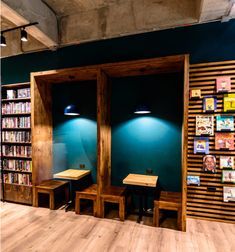 Bookstore Cafe Interiors, Coffee Shops With Books, Book Coffee Shop Design, Library Shop Design, Coffee Shop Library Design, Bookshop Cafe Interior Design, Book Cafe Interior Design Ideas, Book And Coffee Shop Ideas, Cool Bookstore Design