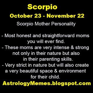 Scorpio Mother Personality: October  23-November 22 Scorpio Girl, Scorpio Zodiac Facts, Water Signs, Scorpio Facts, Scorpio Zodiac, February 19, Parenting Skills, Personality Disorder, Pisces Zodiac