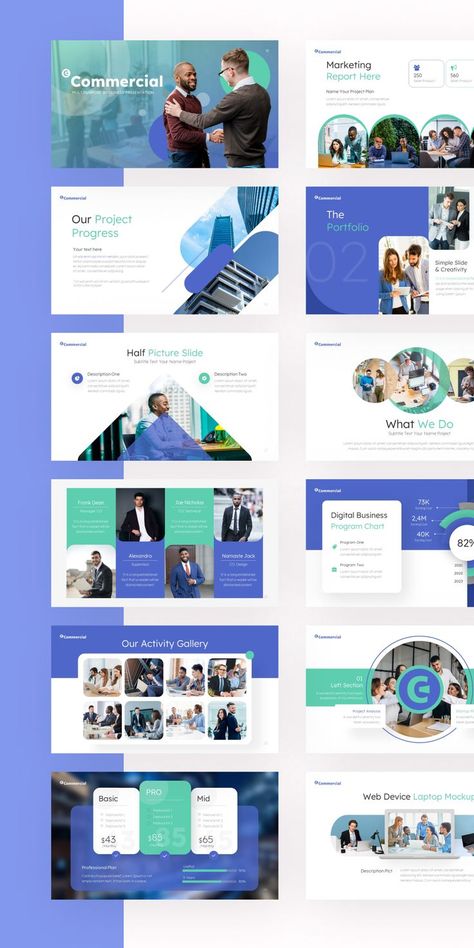 Multipurpose Professional PowerPoint Template Presentation Design Professional, Presentation Design Ideas Creative, Powerpoint Theme Ideas, Presentation First Page Design, Presentation Templates Design, Presentation Design Illustration, Geometric Powerpoint Design, Professional Slides Presentation, Branding Presentation Layout