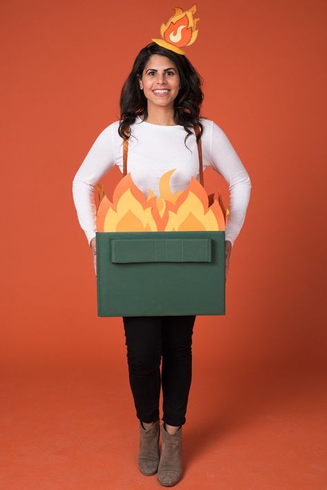 Funny 2017 Dumpster Fire Costume Ideas For Halloween Halloween Costume Meme, Costume Meme, Fire Costume, Pregnant Halloween Costumes, Happy Halloweenie, Pregnant Halloween, Halloween 20, Dumpster Fire, Bunny Costume