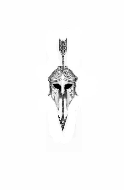 Tattoo Ideas For Men Spartan, Original Tattoos Unique Men, Spartan Arrow Tattoo, Small Gladiator Tattoo, Greek Mythology Aesthetic Tattoo, Tattoo Designs Men Small Meaningful, Ares Tattoo For Men, Mythical Tattoos Men, Best Small Tattoos For Men Hand