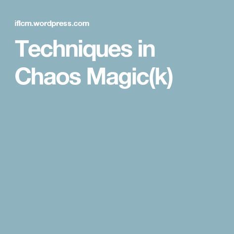 Charmed Spells, Chaos Magick, Hecate Goddess, Chaos Magic, Magic System, Wiccan Symbols, Aleister Crowley, Magick Spells, Witchcraft Spell Books