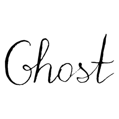 Monochrome black and ghost word letterin... | Premium Vector #Freepik #vector #abstract Ghost Font, Word Lettering, Ghost Letters, Typographic Illustration, Halloween Lunch Box, Tattoo 2024, John Gilbert, Black Ghost, Creepy Decor