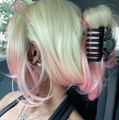 Pink And Blonde Hair, Dyed Hair Inspiration, Pretty Hair Color, Hair Stylies, Hair Dye Colors, Dye My Hair, Hair Inspiration Color, Hair Inspo Color, Dream Hair