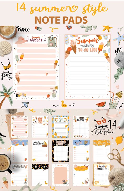 Creative Mind Map, Memo Template, Free Planner Templates, Creative Notebooks, Note Pad Design, Note Pads, Instagram Gift, Summer Mood, Planner Inspiration